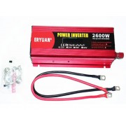Инвертор (преобразователь) 12V-220V 2600W (чистый синус)
